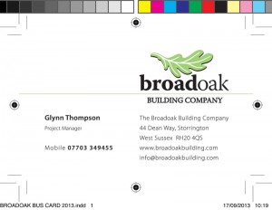 Broadoak Business Card
